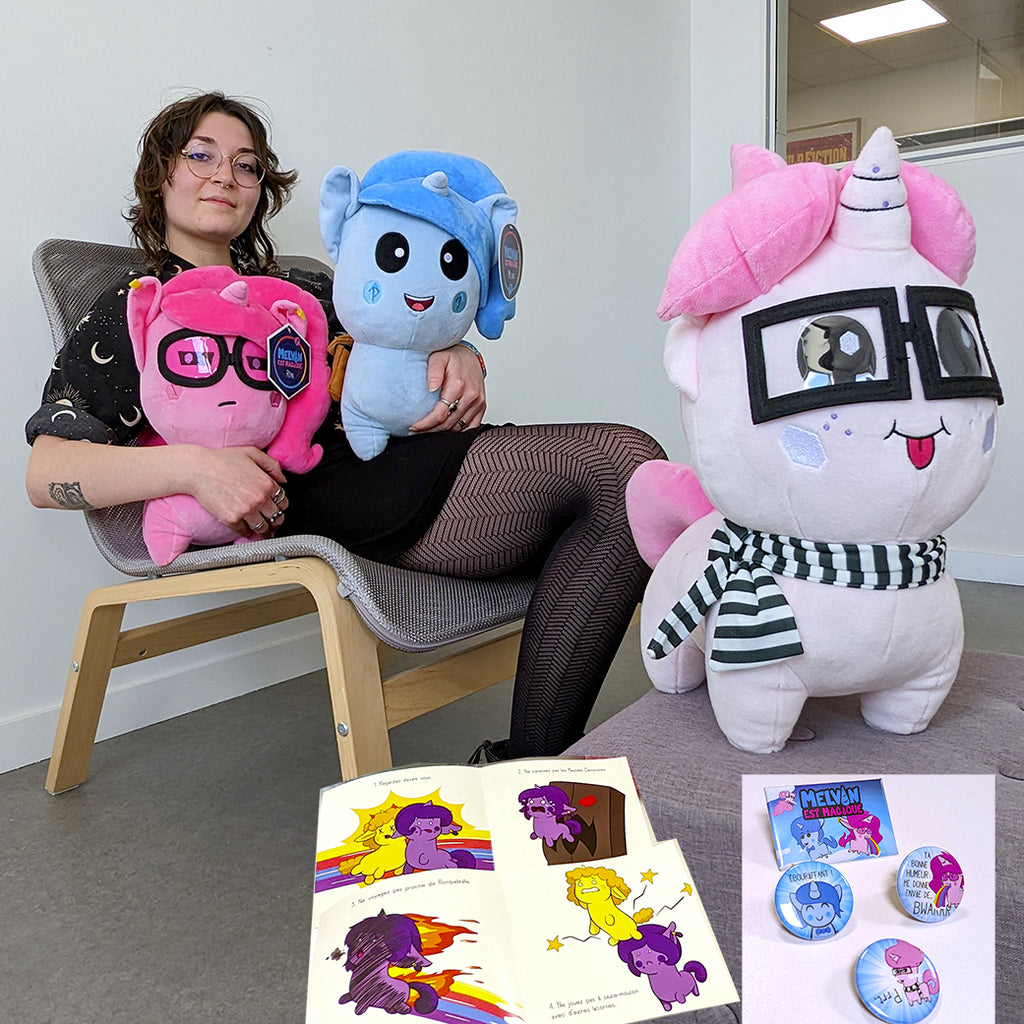 melvin est magique remi melvin flocon peluche