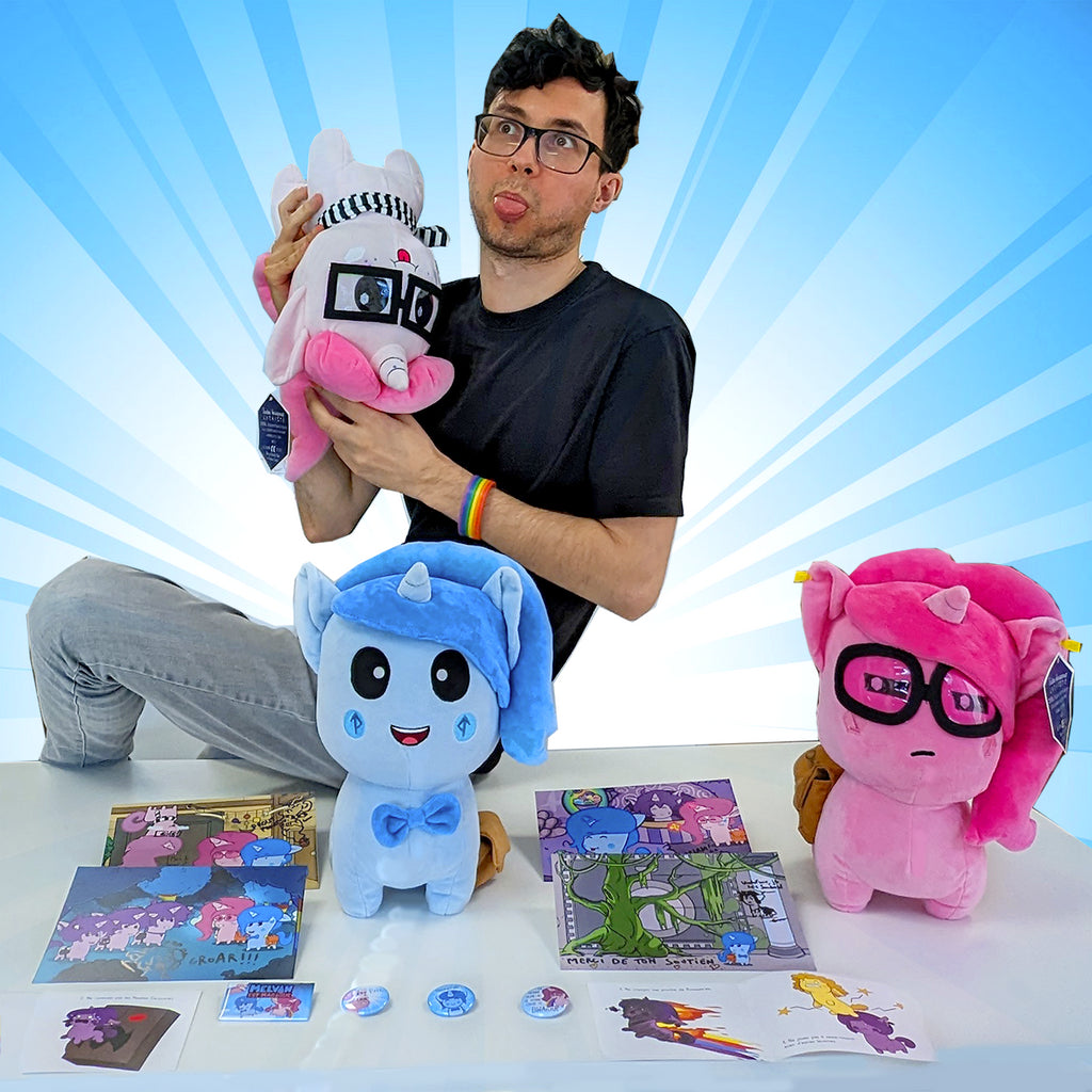 melvin est magique remi melvin flocon peluche