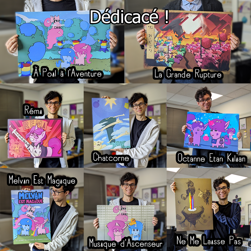 Bundle dédicacé de 3 prints au choix